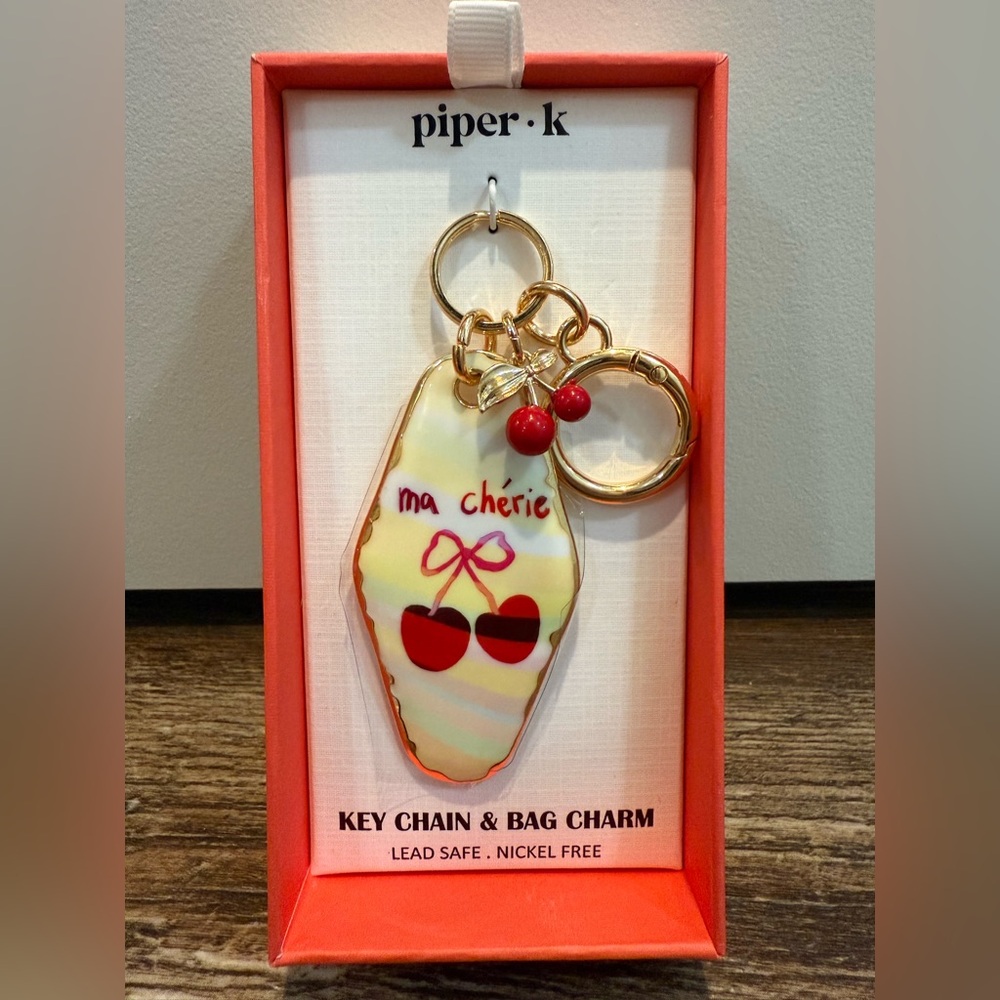 Piper K Cherry Keychain & Bag Charm🍒